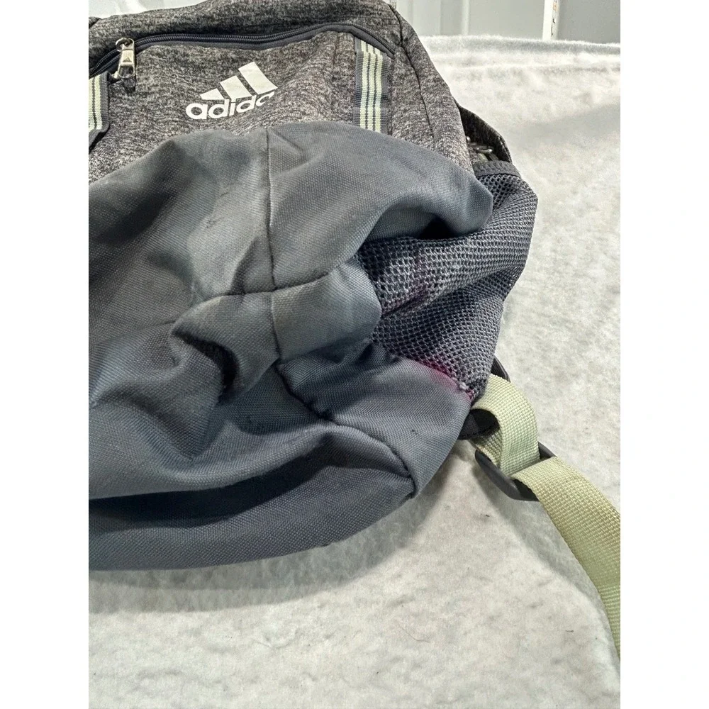 Adidas LoadSpring Backpack Gray Heather Charcoal School Travel Bag Free Shipping